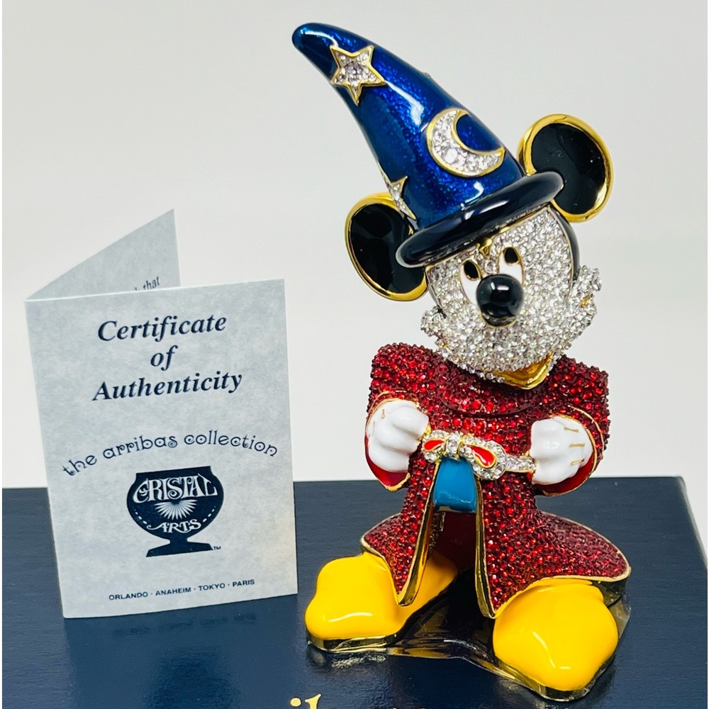 Disney Arribas Brothers Limited Edition Sorcerer Mickey Mouse Swarovski Figurine